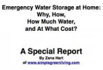Free PDF about Emergency Water Storage at Home